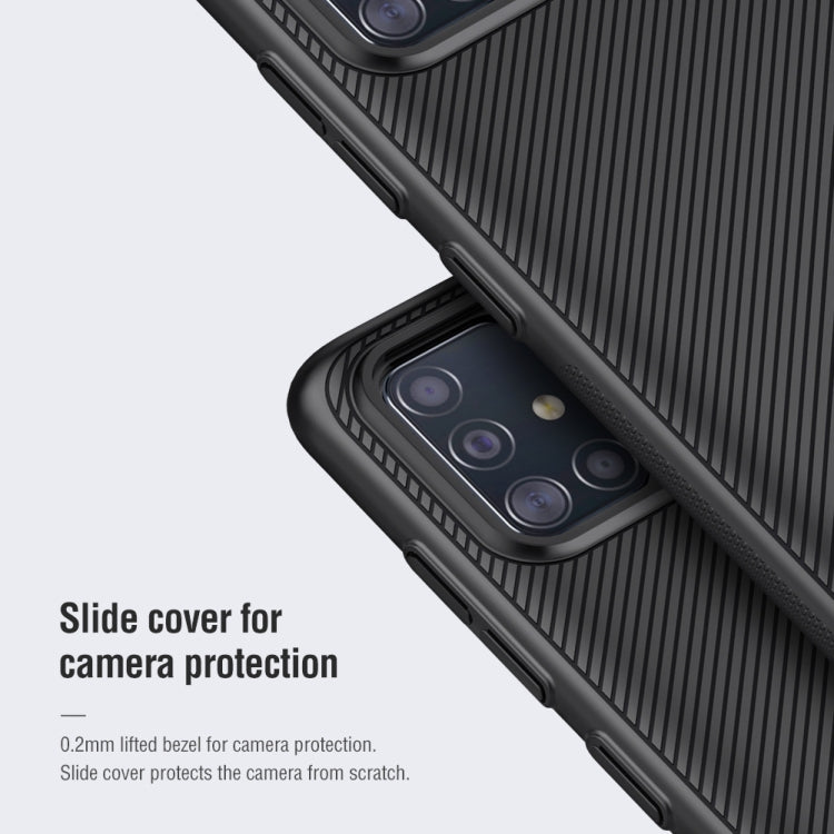 NILLKIN Black Mirror Series PC Camshield Full Coverage Dust-proof Scratch Resistant Mobile Phone Case, For Samsung Galaxy A51