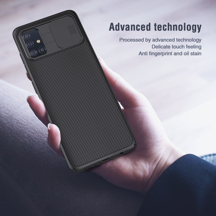 NILLKIN Black Mirror Series PC Camshield Full Coverage Dust-proof Scratch Resistant Mobile Phone Case, For Samsung Galaxy A51