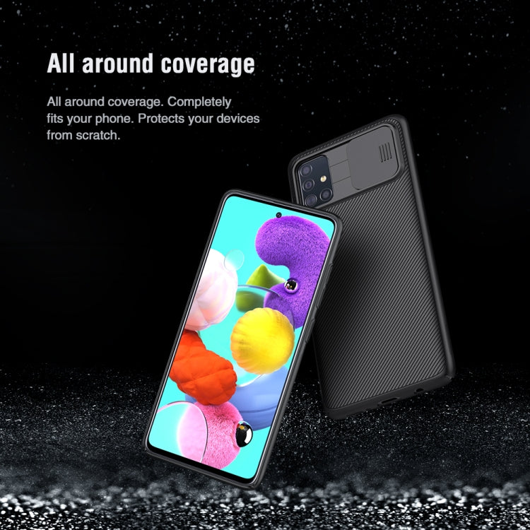 NILLKIN Black Mirror Series PC Camshield Full Coverage Dust-proof Scratch Resistant Mobile Phone Case, For Samsung Galaxy A51