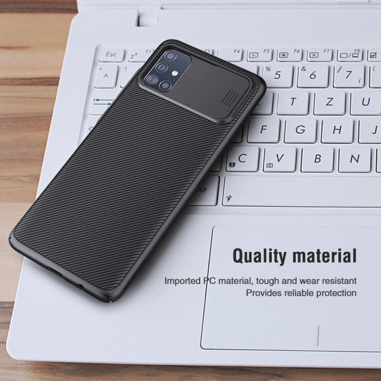 NILLKIN Black Mirror Series PC Camshield Full Coverage Dust-proof Scratch Resistant Mobile Phone Case, For Samsung Galaxy A51