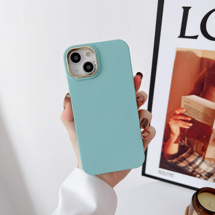 Liquid Silicone Electroplating + Flannel Phone Case, For iPhone 14