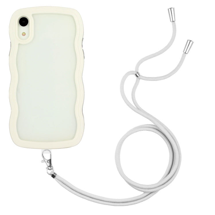 Lanyard Candy Color Wave TPU Clear PC Phone Case, For iPhone XR, For iPhone XS Max, For iPhone SE 2022 / 2020 / 7 / 8, For iPhone 8 Plus / 7 Plus