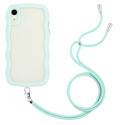 Lanyard Candy Color Wave TPU Clear PC Phone Case, For iPhone XR, For iPhone XS Max, For iPhone SE 2022 / 2020 / 7 / 8, For iPhone 8 Plus / 7 Plus