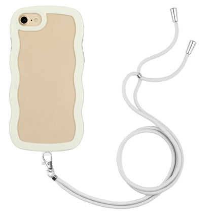 Lanyard Candy Color Wave TPU Clear PC Phone Case, For iPhone XR, For iPhone XS Max, For iPhone SE 2022 / 2020 / 7 / 8, For iPhone 8 Plus / 7 Plus