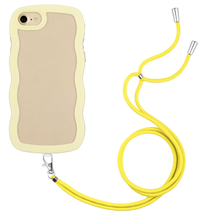 Lanyard Candy Color Wave TPU Clear PC Phone Case, For iPhone XR, For iPhone XS Max, For iPhone SE 2022 / 2020 / 7 / 8, For iPhone 8 Plus / 7 Plus