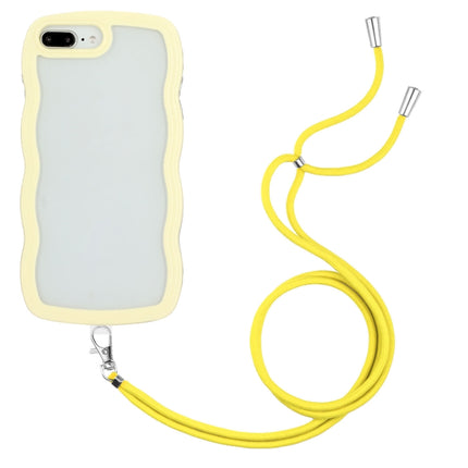 Lanyard Candy Color Wave TPU Clear PC Phone Case, For iPhone XR, For iPhone XS Max, For iPhone SE 2022 / 2020 / 7 / 8, For iPhone 8 Plus / 7 Plus