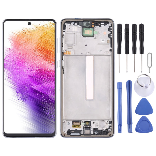 Original LCD Screen and Digitizer Full Assembly with Frame, For Samsung Galaxy A73 5G SM-A736B, For Samsung Galaxy A53 5G SM-A536B, For Samsung Galaxy A13 5G SM-A136U, For Samsung Galaxy A12 Nacho, For Samsung Galaxy A23 SM-A235F                       ...