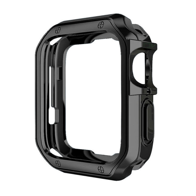 TPU Frame Watch Case, For Apple Watch Series 9 / 8 / 7 41mm, For Apple Watch Series 9 / 8 / 7 45mm, For Apple Watch Series 6 & SE & 5 & 4 44mm, For Apple Watch Series 6 & SE & 5 & 4 40mm, For Apple Watch Series 3 & 2 & 1 42mm