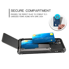 Scratch-Resistant Shockproof Heavy Duty Rugged Armor Protective Case with Card Slot, For iPhone 14 Pro Max