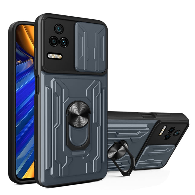 Sliding Camshield Card Phone Case, For Xiaomi Poco F4/Redmi K40S