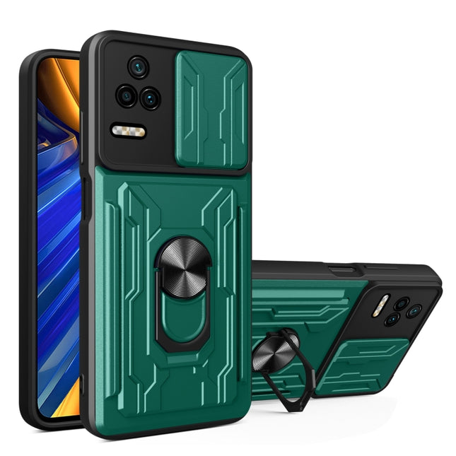 Sliding Camshield Card Phone Case, For Xiaomi Poco F4/Redmi K40S
