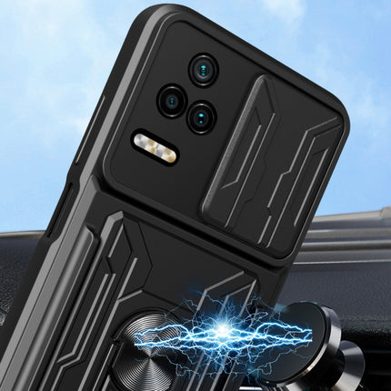 Sliding Camshield Card Phone Case, For Xiaomi Poco F4/Redmi K40S