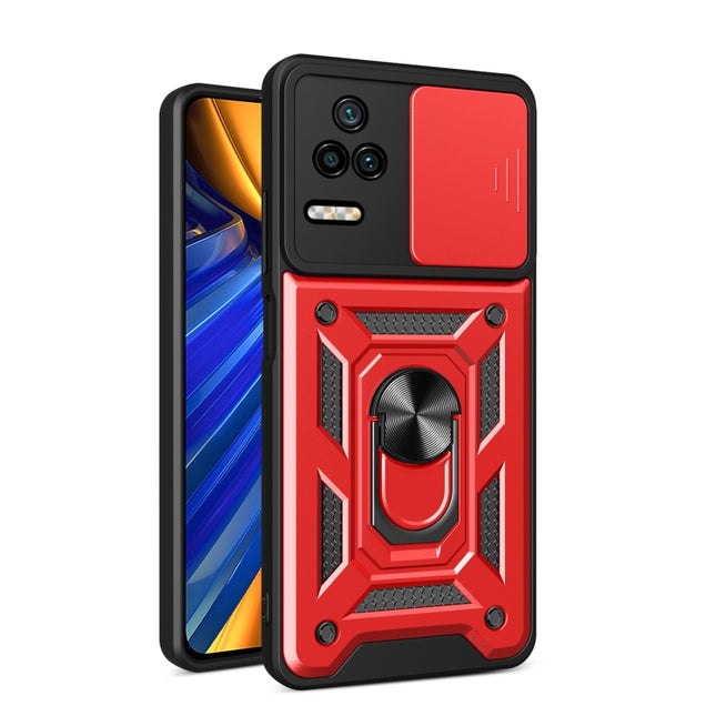 Sliding Camera Design TPU + PC Phone Case, For Xiaomi Poco F4/Redmi K40S