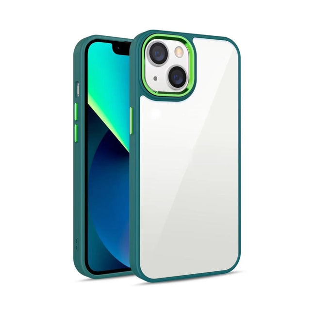 3 in 1 Electroplated Acrylic Phone Case, For iPhone 14, For iPhone 14 Plus, For iPhone 14 Pro