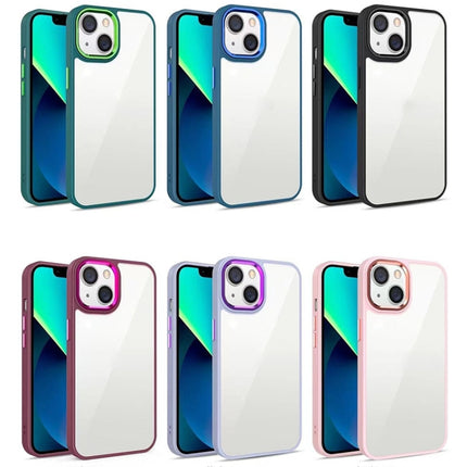 3 in 1 Electroplated Acrylic Phone Case, For iPhone 14, For iPhone 14 Plus, For iPhone 14 Pro