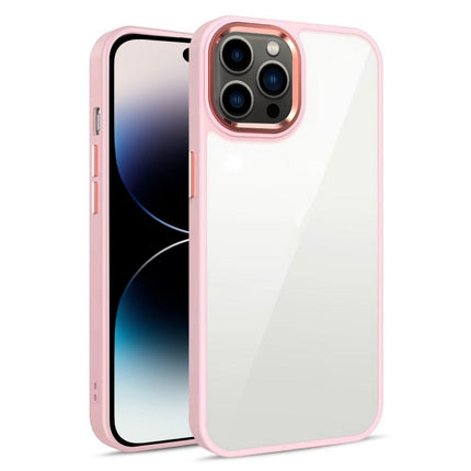 3 in 1 Electroplated Acrylic Phone Case, For iPhone 14, For iPhone 14 Plus, For iPhone 14 Pro