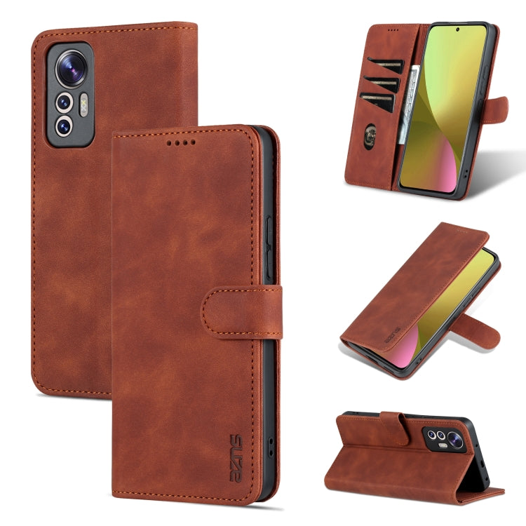 AZNS Skin Feel Calf Texture Flip Leather Phone Case
