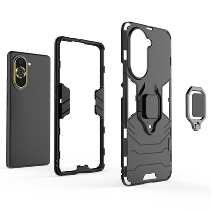 Shockproof PC + TPU Protective Phone Case with Magnetic Ring Holder, For Huawei Nova 10 Pro 4G