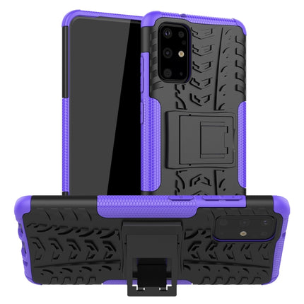 Tire Texture Shockproof TPU+PC Protective Case with Holder, For Xiaomi Redmi Note 8T, For Galaxy A51, For Galaxy A71, For Galaxy Note 10 Lite, For Galaxy S20+, For Galaxy S20 Ultra, For Galaxy A01, For OPPO Realme XT