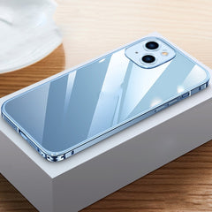 Metal Frame HD Transparent Phone Case, For iPhone 14, For iPhone 14 Plus, For iPhone 14 Pro, For iPhone 14 Pro Max