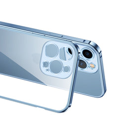 Metal Frame HD Transparent Phone Case, For iPhone 14, For iPhone 14 Plus, For iPhone 14 Pro, For iPhone 14 Pro Max