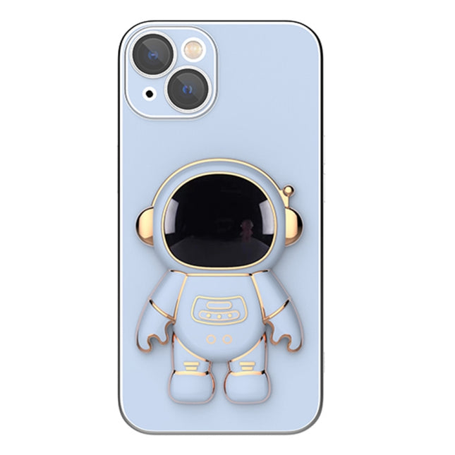 Plating Astronaut Holder Phone Case with Lens Film, For iPhone 13 mini, For iPhone 12 Pro Max, For iPhone 12 Pro