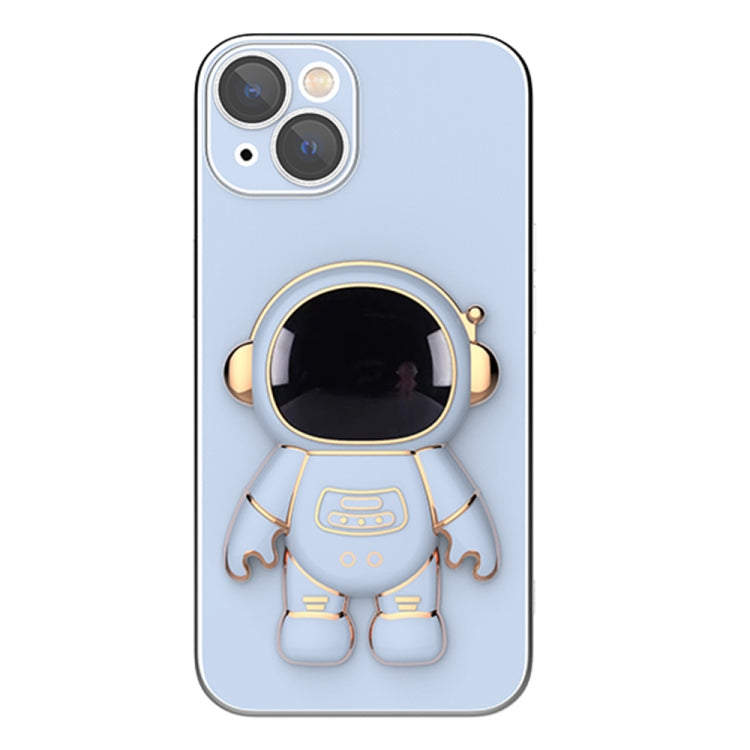 Plating Astronaut Holder Phone Case with Lens Film, For iPhone 13 mini, For iPhone 12 Pro Max, For iPhone 12 Pro