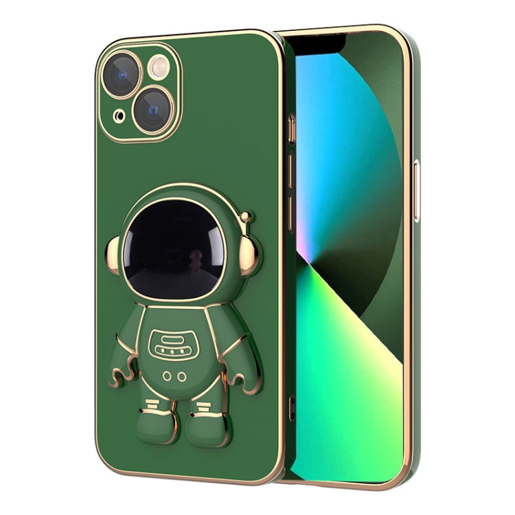 Plating Astronaut Holder Phone Case with Lens Film, For iPhone 13 mini, For iPhone 12 Pro Max, For iPhone 12 Pro