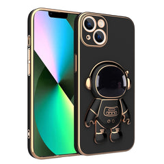 Plating Astronaut Holder Phone Case, For iPhone 13 Pro Max, For iPhone 13 Pro, For iPhone 13