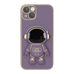 Plating Astronaut Holder Phone Case, For iPhone 13 Pro Max, For iPhone 13 Pro, For iPhone 13