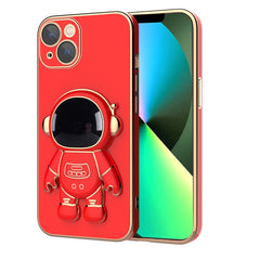 Plating Astronaut Holder Phone Case, For iPhone 13 Pro Max, For iPhone 13 Pro, For iPhone 13