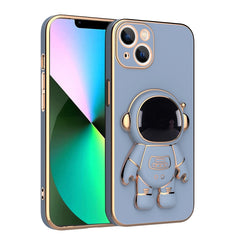 Plating Astronaut Holder Phone Case, For iPhone 13 Pro Max, For iPhone 13 Pro, For iPhone 13