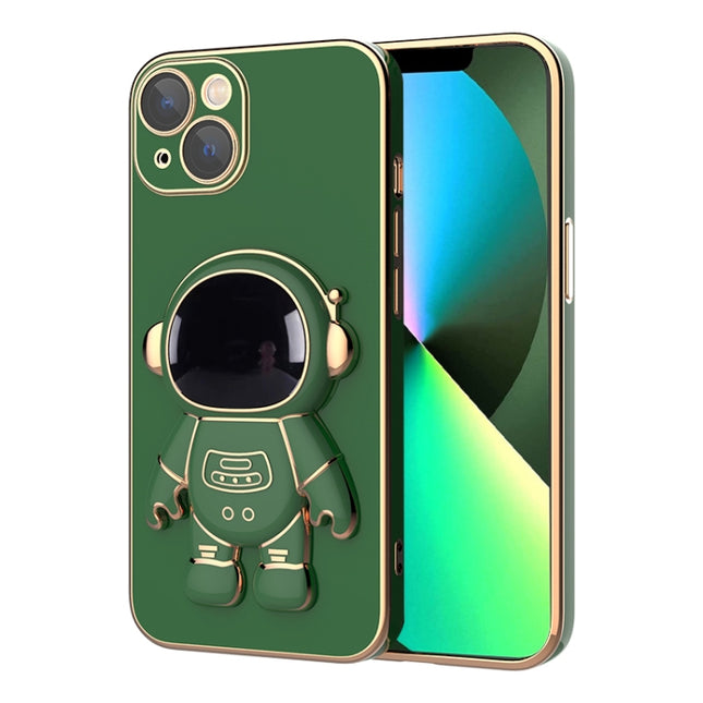Plating Astronaut Holder Phone Case, For iPhone 13, For iPhone 13 mini