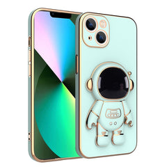 Plating Astronaut Holder Phone Case, For iPhone 13 Pro Max, For iPhone 13 Pro, For iPhone 13