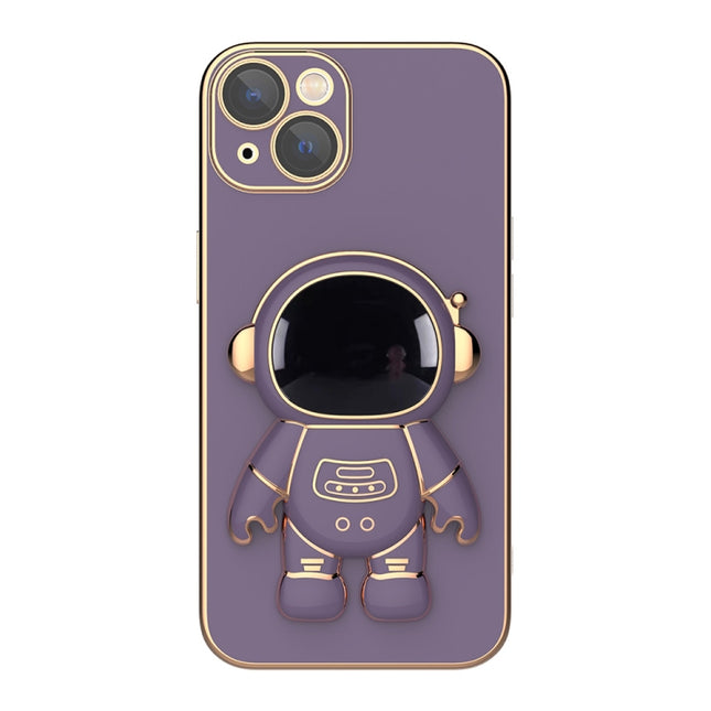 Plating Astronaut Holder Phone Case, For iPhone 13, For iPhone 13 mini