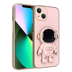 Plating Astronaut Holder Phone Case, For iPhone 13 mini, For iPhone 12 Pro Max, For iPhone 12 Pro