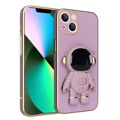 Plating Astronaut Holder Phone Case, For iPhone 11 Pro, For iPhone 11