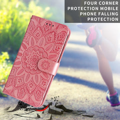 Embossed Sunflower Leather Phone Case, For iPhone 13 mini, For iPhone 13, For iPhone 13 Pro, For iPhone 13 Pro Max