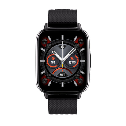 FW02 1.7 Inch Square Screen Silicone Strap Smart Health Watch Supports Heart Rate, Blood Oxygen Monitoring