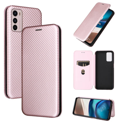 Carbon Fiber Texture Magnetic Leather Phone Case, For Tone E22, For vivo S12 5G / V23 5G, For Redmi Note 11T Pro / Note 11T Pro+ 5G, For Motorola Moto G42