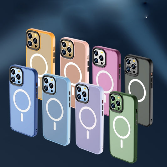 Skin Feel TPU + Frosted PC MagSafe Phone Case, For iPhone 14, For iPhone 14 Plus, For iPhone 14 Pro, For iPhone 14 Pro Max