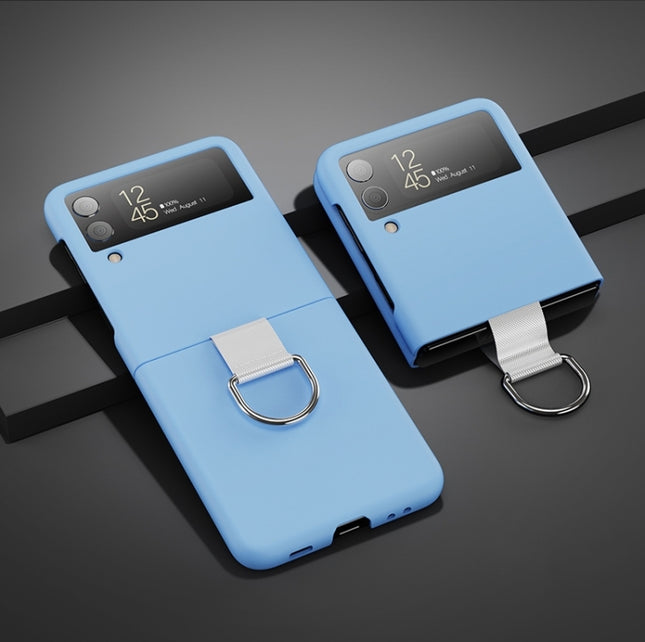 Oil-sprayed Feel Ring PC Phone Case, For Samsung Galaxy Z Flip4