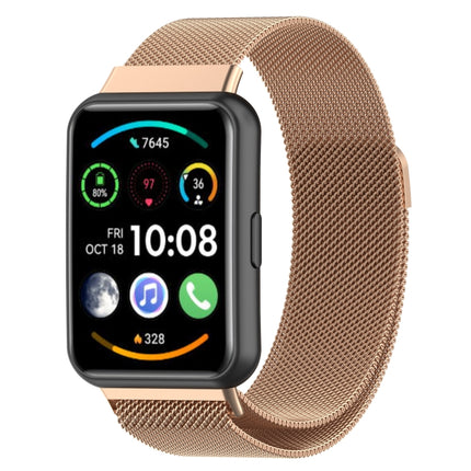 For Huawei Watch Fit 2 Milan Magnetic Stainless Steel Watch Band