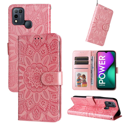 Embossed Sunflower Leather Phone Case, For Infinix Smart 5