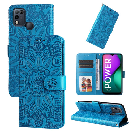 Embossed Sunflower Leather Phone Case, For Infinix Smart 5