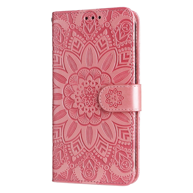 Embossed Sunflower Leather Phone Case, For Xiaomi Redmi 9A, For Xiaomi Redmi 9C / 10A, For Xiaomi Redmi 10C 4G, For Xiaomi Redmi K40 / K40 Pro / Xiaomi Poco F1
