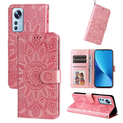 Embossed Sunflower Leather Phone Case, For Xiaomi Poco M4 Pro 4G, For Xiaomi Poco X4 Pro 5G, For Xiaomi 11T / 11T Pro, For Xiaomi 12 Lite
