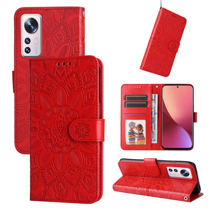 Embossed Sunflower Leather Phone Case, For Xiaomi 12 Pro, For Xiaomi 12 / 12X, For Xiaomi Poco M3 / Redmi 9T / Redmi 9 Power, For Xiaomi Poco X3 NFC