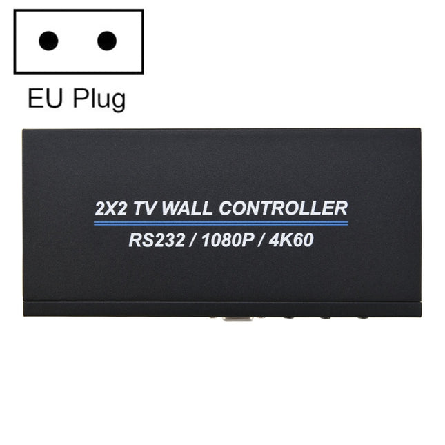 BT100 4K 60Hz 1080P 2 x 2 TV Wall Controller, US Plug, EU Plug, UK Plug, AU Plug