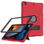 For iPad 10.2 2021 / Red Black